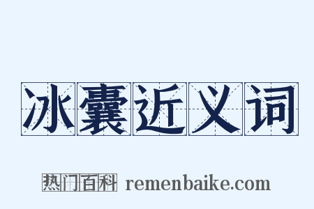 冰囊近义词是什么意思的图片